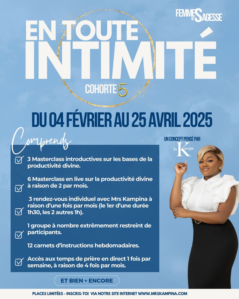 Facilité de paiement en 4 fois - En toute intimité 5 - Productivité Divine 💙